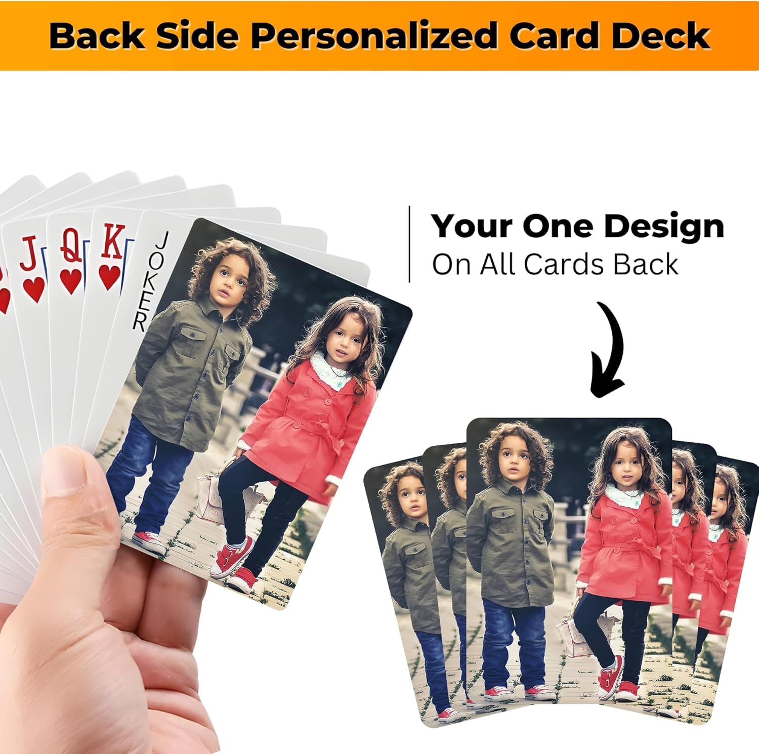 KOMVIOO Custom Photo Playing Cards - Customized Personalized Playing Cards with Photos for Parties,Weddings,Birthday,Anniversary,Unique Gifts