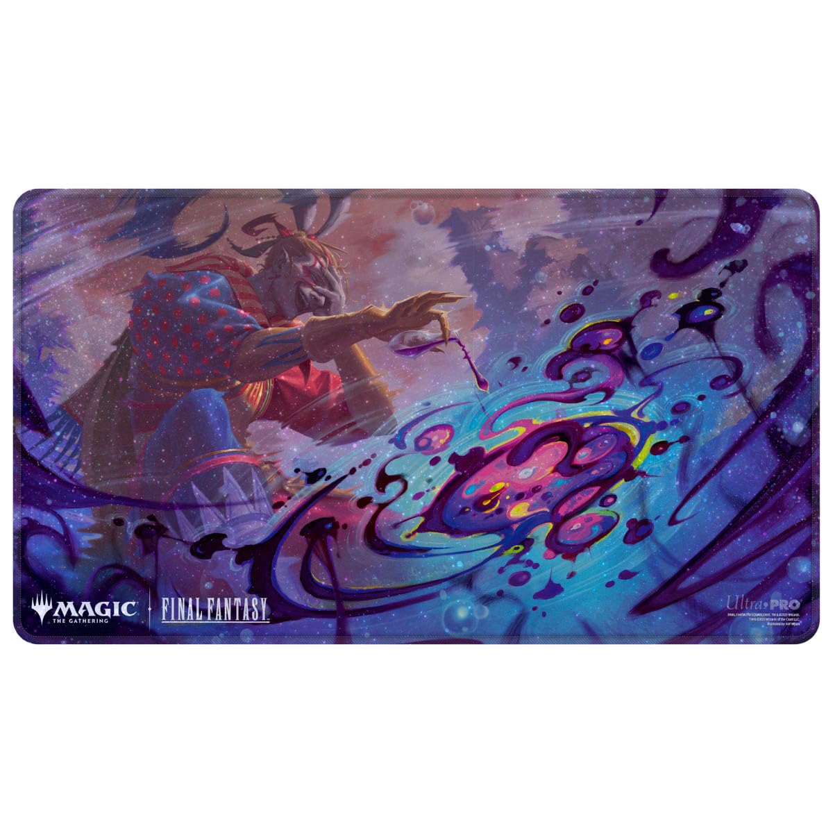 Ultra PRO - Final Fantasy x Universes Beyond Sephiroth (Wisnu Tan) Black Stitched Playmat for Magic: The Gathering | Card Game Playmat, Final Fantasy