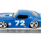 Jada Big Time Muscle Chevron 1:24 1972 Pontiac Firebird Die-Cast Car, Toys for Kids and Adults(Blue)