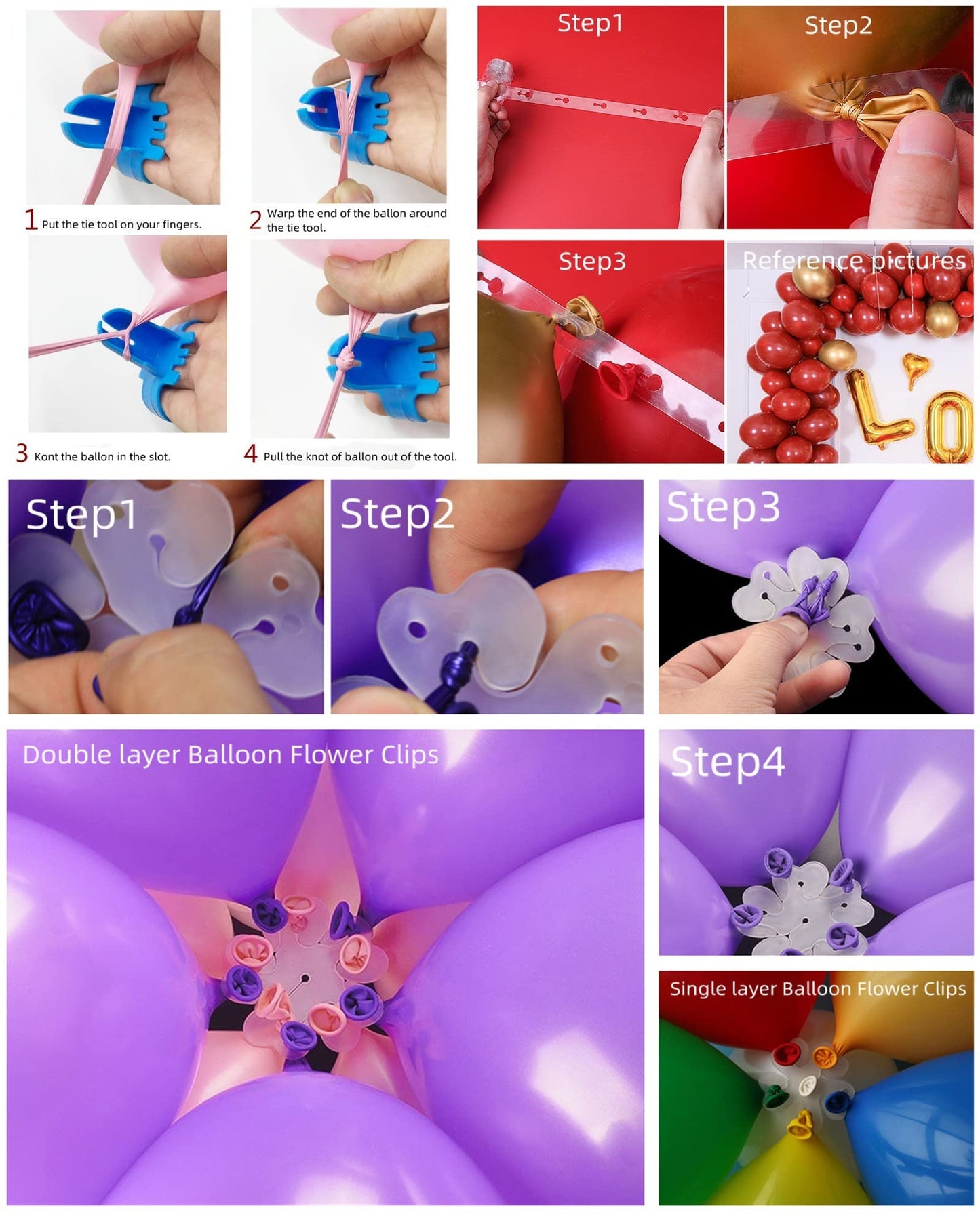 Jiesky 8 Sets 28 Inch Balloon Stand Kits, Balloon Sticks with Base For Table Floor Graduation Baby Shower Happy Birthday Engagement Fiesta Party