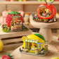 Montidey Dollhouse Miniature DIY House Kit,Mini 3D Wooden Doll House Craft Model with LED Creative Room Perfect DIY Gift for Friends, Lovers