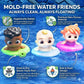 CoComelon Official Bath Toys 3-Pack for Toddlers - Mold-Free Floating Water Figures Featuring JJ, Cody & YoYo - Swimming Pool, Bathtub & Sensory