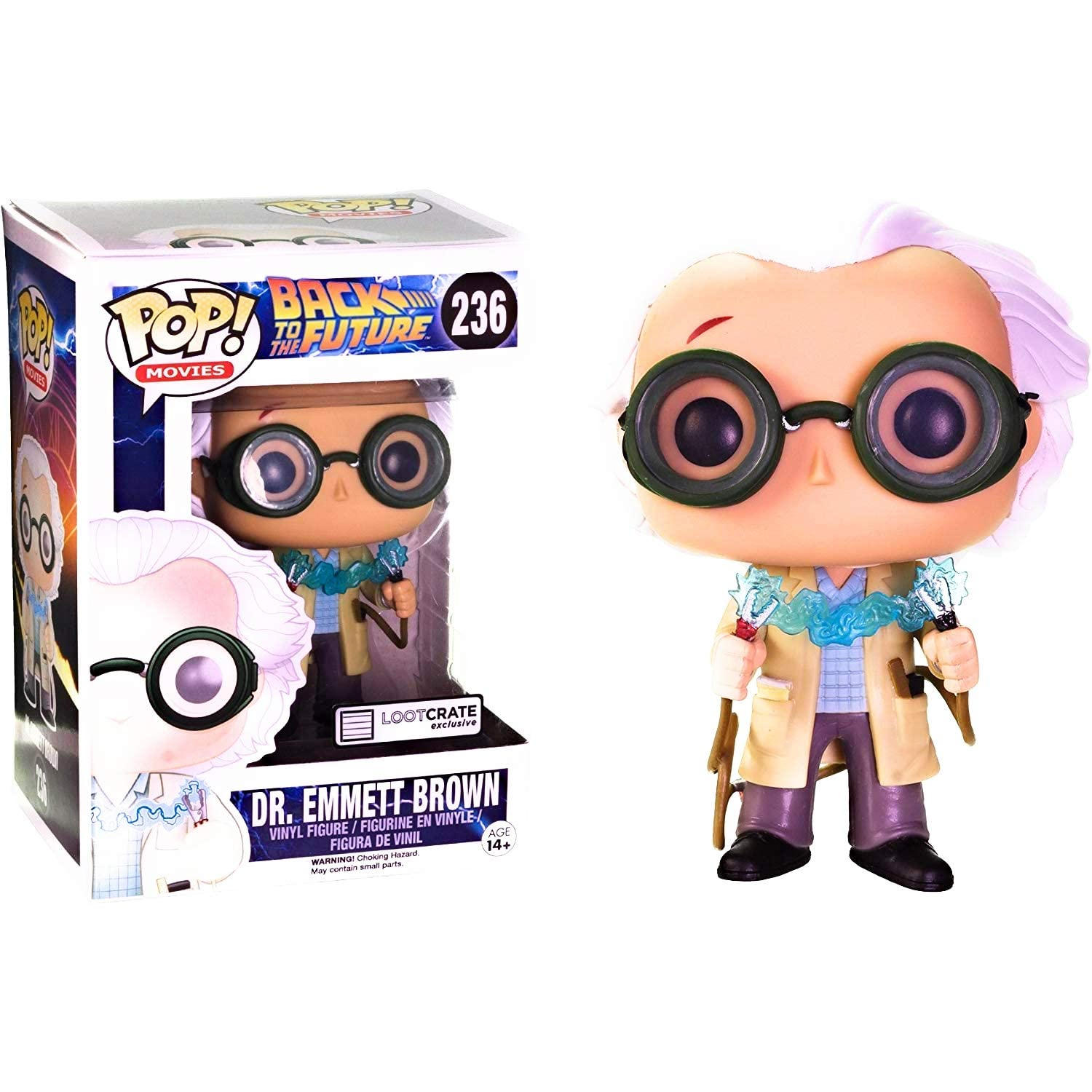 Funko Back to The Future Dr. Emmet Brown Lootctare Exclusive Pop Vinyl
