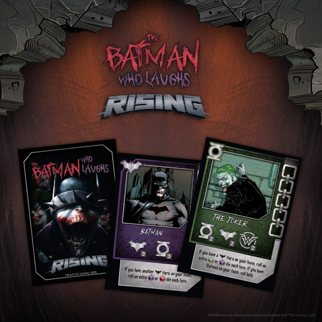 The Batman Who Laughs Rising | Cooperative Board Game | Featuring DC Comics Heroes and Villains - Wonder Woman, Green Lantern, Hawkgirl, Batman