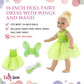 Emily Rose 18 Inch Doll Clothes 3 PC Halloween Magical Fairy Princess Fairytale Costume Set | 18" Doll Clothing Outfit with Accessories | USA Business