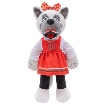 Plushible 14" North Carolina State University Ms. Wuf Mascot Plush Figure Toy - College Football Plush Doll, Soft Stuffed Toy for Kids & Adults