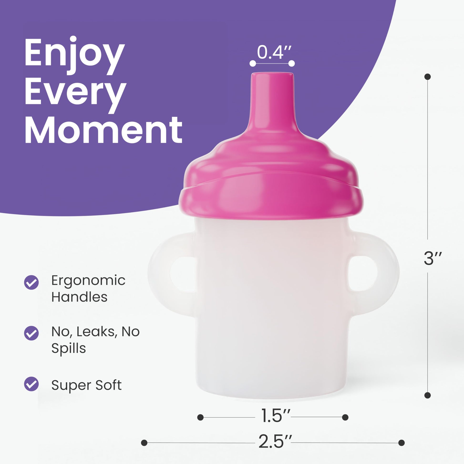 Doll Buddies Sippy Cup for Baby Alive Dolls | Sippy Dolls Accessories Compatible with Baby Alive Dolls that Drink and Wet | Doll Sippy Cup can be