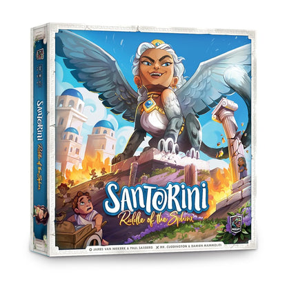Santorini: Riddle of The Sphinx - A Cooperative, Book-Based Expansion to The Abstract Masterpiece Santorini | Ages 8+ | Plays in 20 Minutes