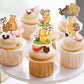 48 Pcs Classic Winnie Cupcake Toppers Cake Topper Cute Baby Shower Decorations Adorable For Bee Themed Party Decor Welcome Baby First Birthday