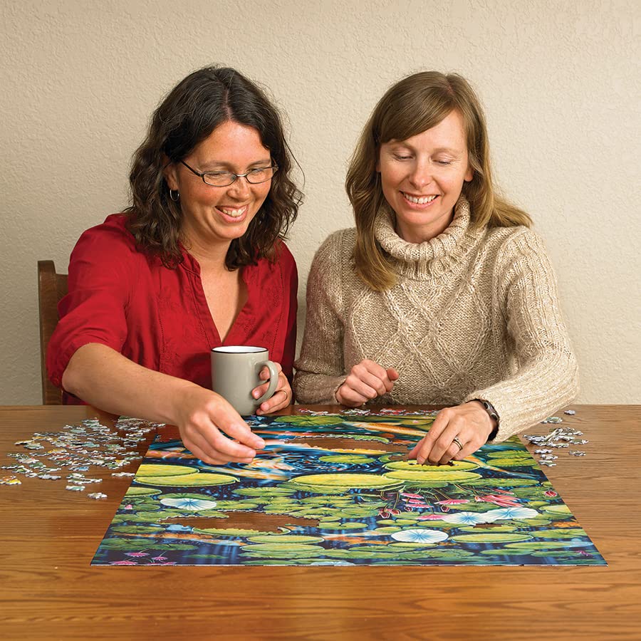 Cobble Hill 1000 Piece Puzzle - Koi Pond - Sample Poster Included
