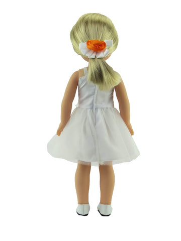 American Fashion World Happy Snowman Olaf- Inspired Dress for 14-Inch Dolls | Olaf Inspired | Premium Quality & Trendy Design