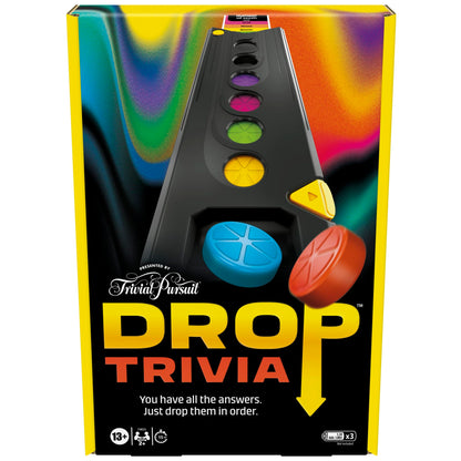 Hasbro Gaming Drop Trivia Game | Electronic Party Game with Voice and Sounds | Ages 13+ | 2 or More Players | 15 Mins. | from Trivial Pursuit | Party
