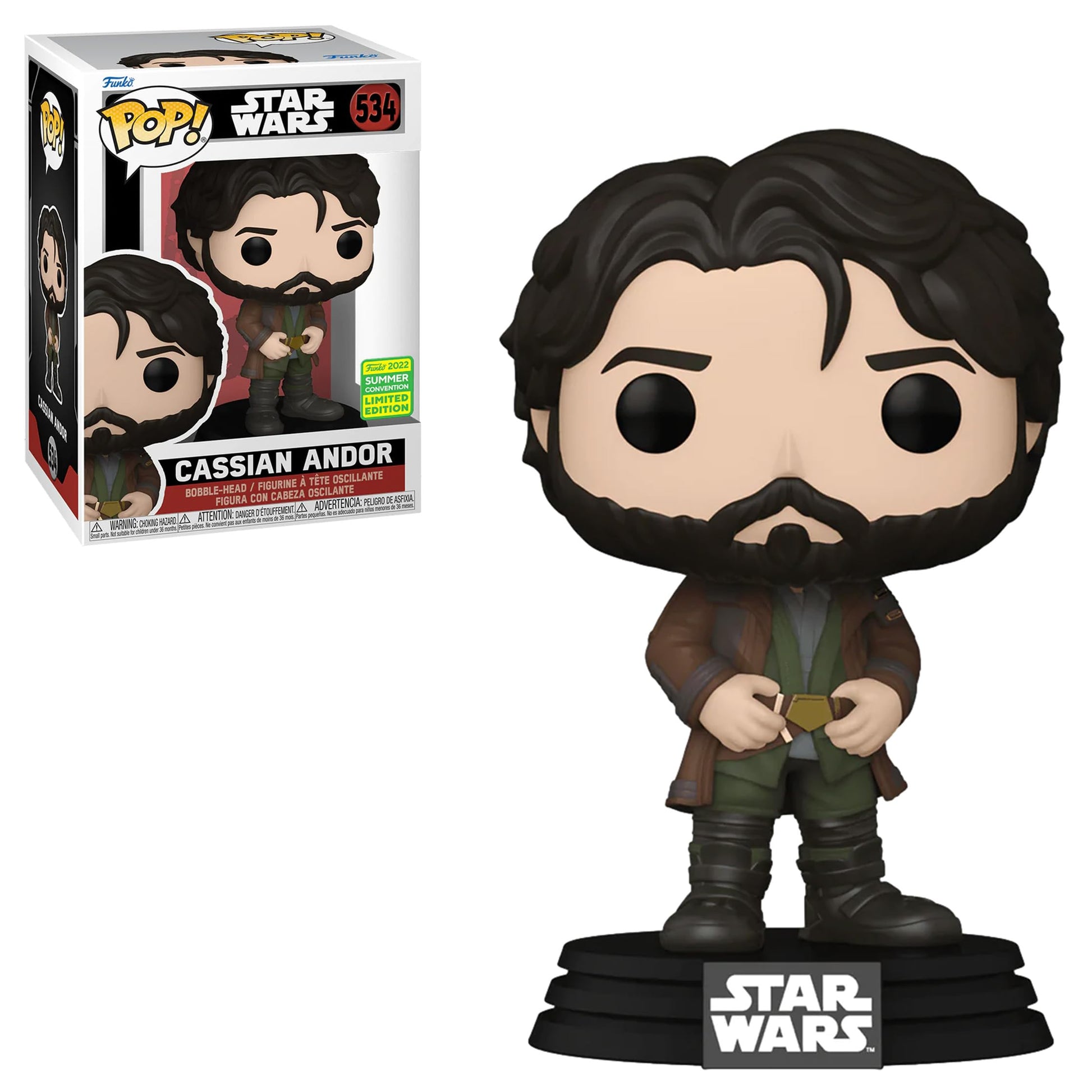 Funko Pop! Star Wars: Cassian Andor - 2022 Summer Convention Multicolor Exclusive Vinyl Figure #534