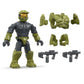 MEGA HALO Action Figures Building Toys Set, Character Pack with 339 Pieces, Poseable Articulation, 2 Inches Tall, Kids or Adult Collectible