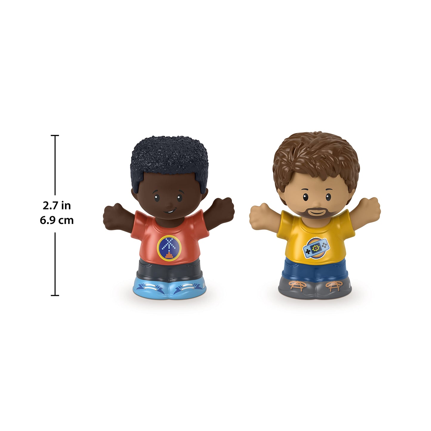 F-Price Toy Figure Pack - Story Starter Figure Set - HBW67 - Gamers Figures, Red, Orange, Blue