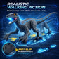 Remote Control Dinosaur Toy for Kids - RC Velociraptor Robot Dinosaur, Walking Robotic Dino with Lights & Roaring Sound, 2.4GHz Electronic Pet Dino