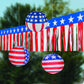 Fun Express American Flag Fringe Backdrop for 4th of July Decorations - 100ft Red White and Blue Streamers Party Decorations | Patriotic Decor