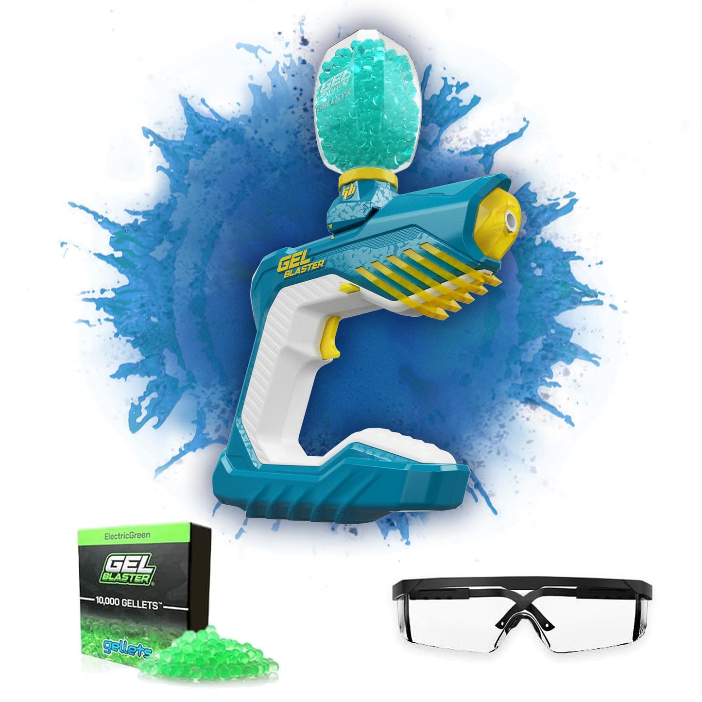 The Original Gel Blaster Piranha - Waterproof Gel Blaster - Extended 100+ Foot Range - Automatic Blaster for Outdoor Games & Pool Toys - Ages 14+