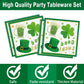 Bzhouyy Pink Bow Birthday Party Supplies Disposable Tableware Kit Serves 20