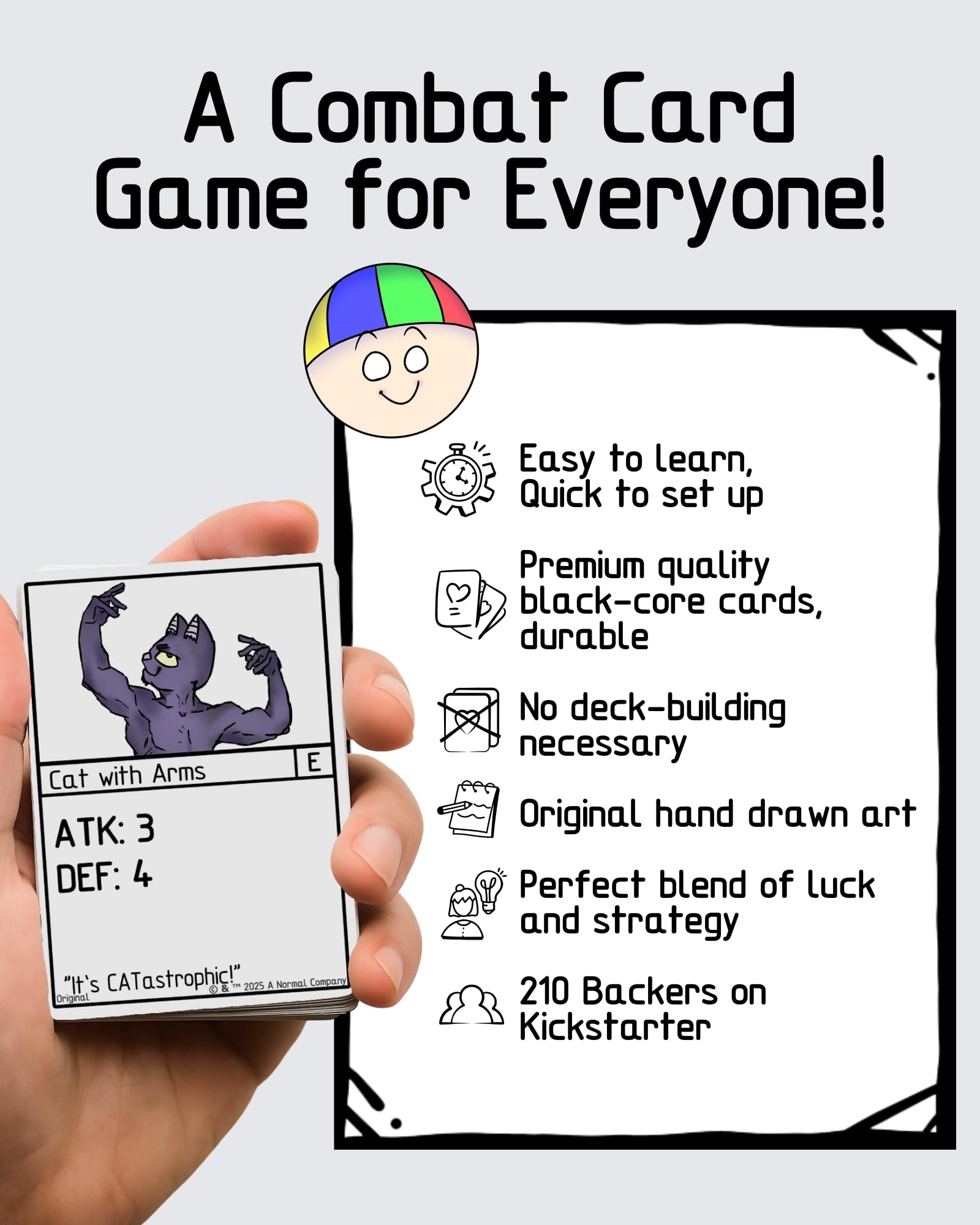 A Normal Card Game: Original Edition - Battle Royale Strategy Card Game for Ages 13+, 2-4 Players, Portable Party Game for Families and Groups