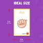American Sign Language Flash Cards - 56 ASL Flash Cards for Kids, Babies, Toddlers. Sign Language for Kids Includes Alphabet, Numbers, Days, & Months