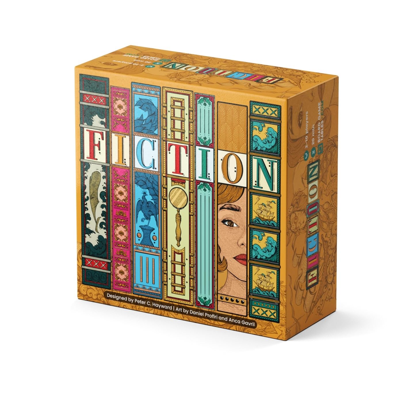 ALLPLAY Fiction - A Wordle-Inspired Board Game for Adults and Familes with Deception - Approachable and Fun Strategic Party Game in Small, Travel-Size