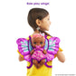 My Garden Baby HBH45 On The Fly 2-in-1 Baby Doll Carrier and Changing Bag (27-cm / 15.75-in) with 5 Accessories, Makes a for Kids Ages 3Y+, Multicolor