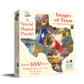 SUNSOUT INC - Images of Texas - 1000 pc Special Shape Jigsaw Puzzle by Artist: Mark Keathley - Finished Size 32" x 25.5" - MPN# 95030
