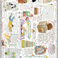 TF Publishing 1000 Piece Jigsaw Puzzle - Artist Susan Branch: Books and Cats - Colorful Illustrations - Interlocking Pieces - Sturdy Storage Box 8”x8”