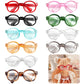 10 Pcs Doll Glasses, Mini Eyeglasses with Clear Lenses, Doll Dress Up Glasses, ABS Frame Eyewears, Colorful Fashion Accessories, Fashion Costume