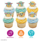 STAR WARS The Mandalorian Cupcake Rings | 24 | STAR WARS The Mandalorian Cake Toppers Featuring Grogu, Shaped Rings, Food Safe - 24 Pack