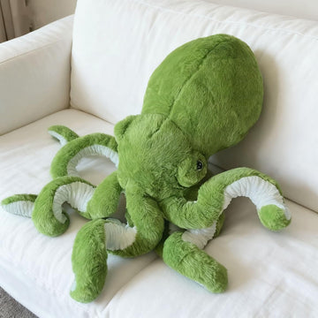 AIRROAD Giant Stuffed Animal Octopus (Green) 36 Inches Long,Super Soft Touch, Release The Pressure of Work and Life, for Kids and Adults.