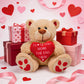 CaseTank Valentines Day Gifts for Her Kids: 10 Inches Teddy Bear Funny Cute Stuffed Animal Plush Present, Valentines Day Birthday Gifts for Him Women