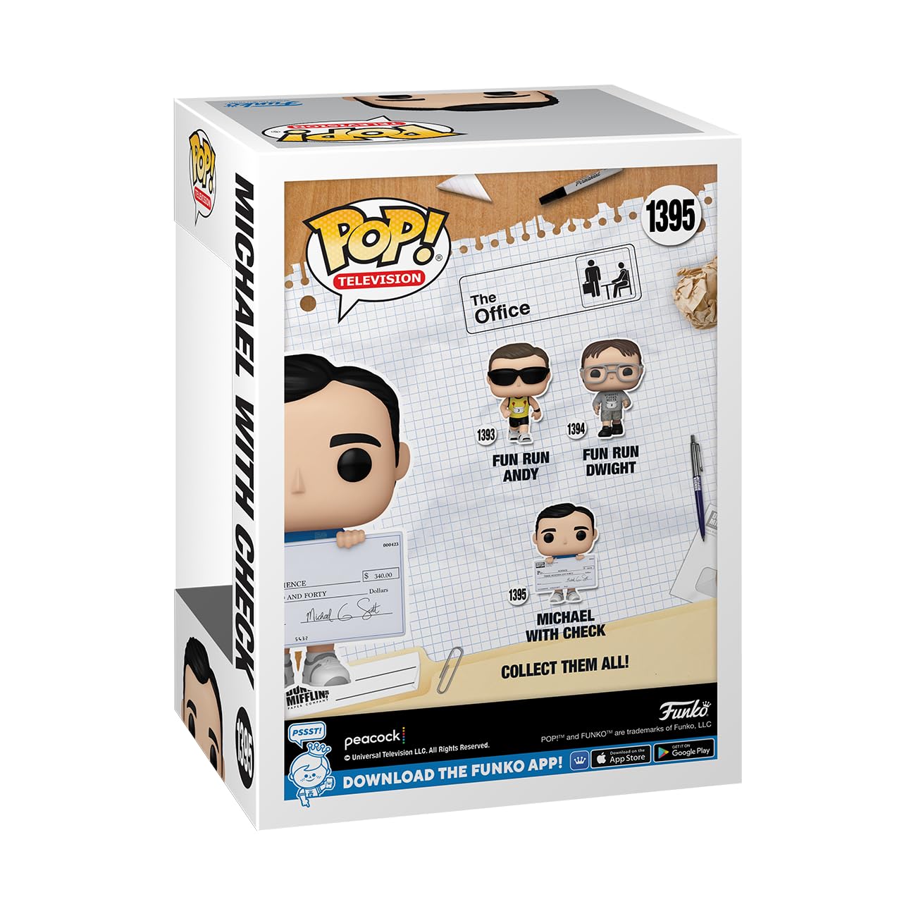 Funko Pop! TV: The Office - Michael Scott with Check - Collectable Vinyl Figure - Gift Idea - Official Merchandise - for Kids & Adults - TV Fans