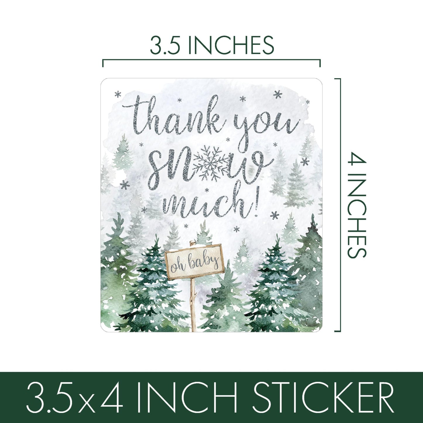 Baby It's Cold Outside Baby Shower Stickers, 32 Count
