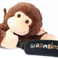 Hugo Warmkins Original 18" Weighted Sensory Plush Monkey Feels Like a Warm-Hug,Therapeutic,Calming,Comforting.Hot/Cold,Microwavable,Doubles as
