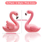 Boao 16 Pieces Mini Pink Flamingo Figurines 2 Styles Flamingo Cake Topper Decor Miniature Dollhouse Accessories Garden Miniature Moss Landscape DIY