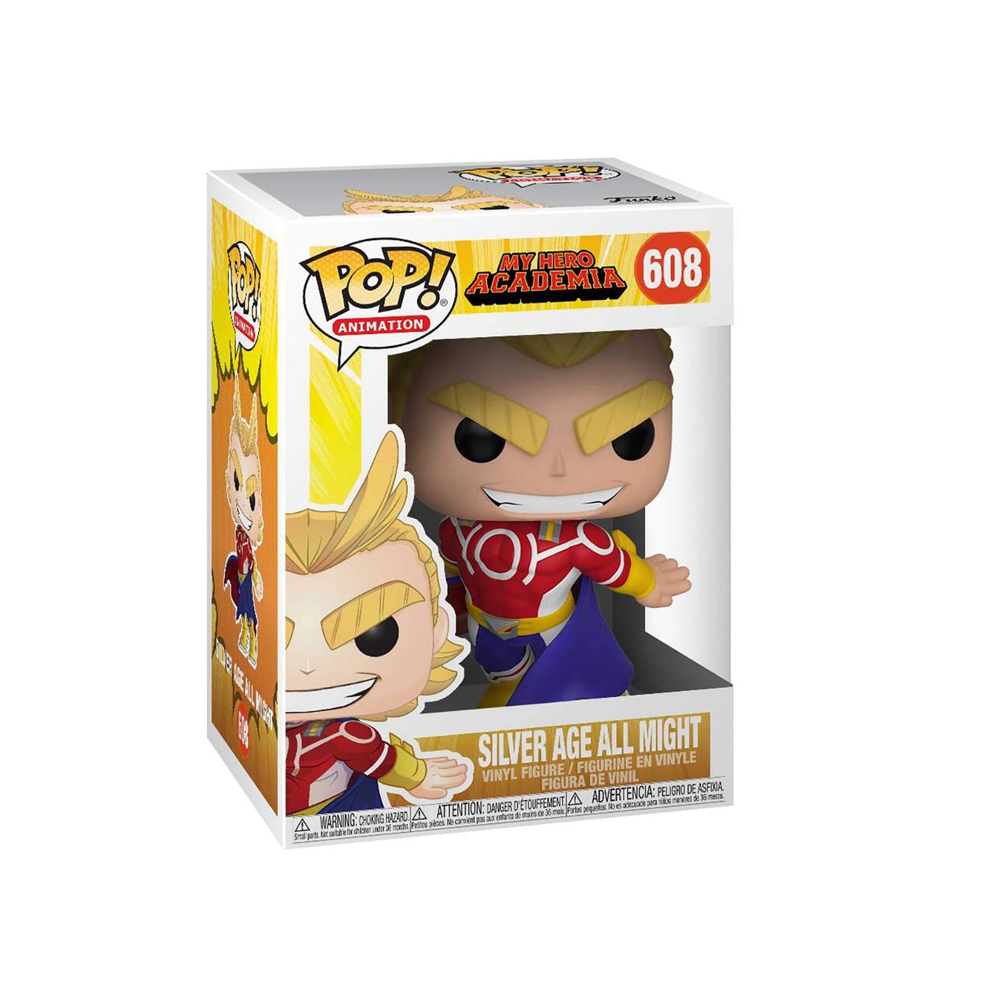 Funko Animation: POP! My Hero Academia Collectors Set - Deku with Helmet, All Might(Golden Age), Tokoyami, Kirishima