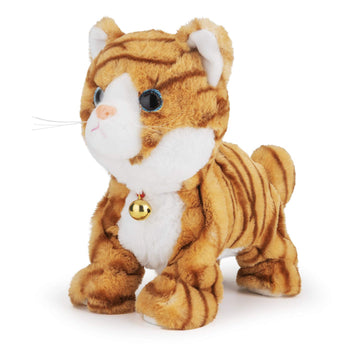 Smalody Interactive Electronic Plush Toy - Upgrade Robot Talking Cat Toys, Animals Sound Control Electronic Pet for Kids, Kitten Toys for Boys & Girls