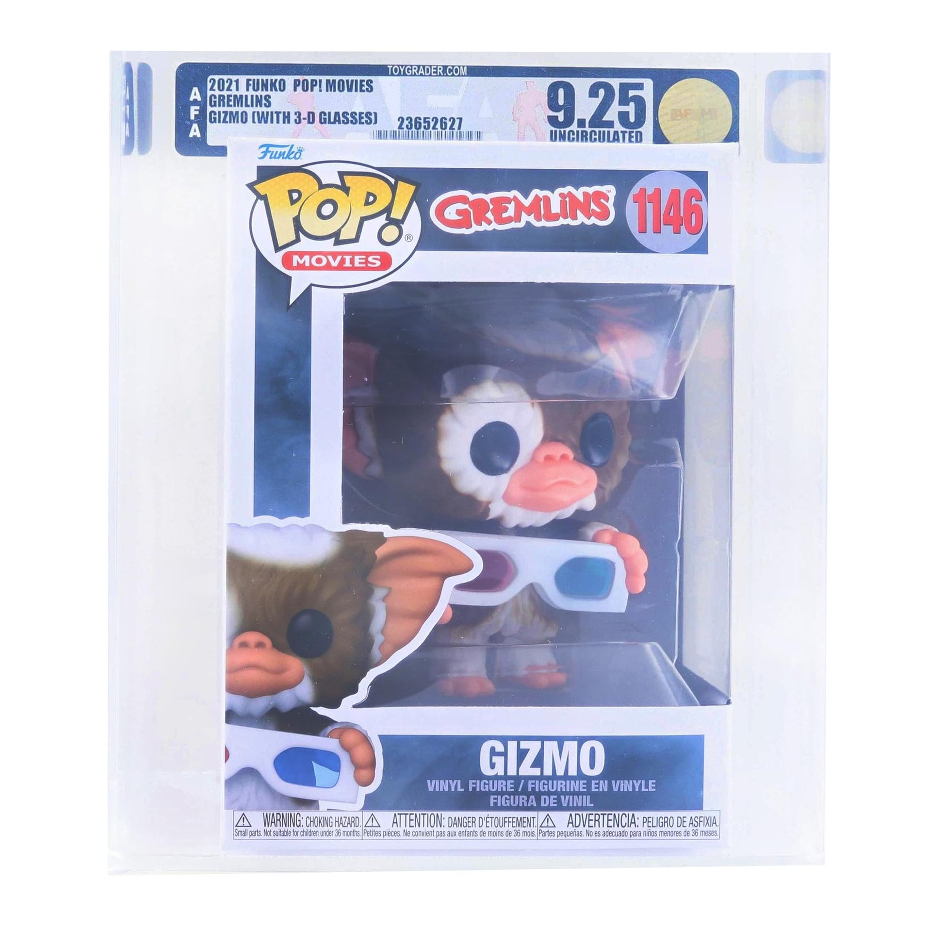 Funko Gremlins POP | Gizmo w/ 3D Glasses | Rated AFA 9.25