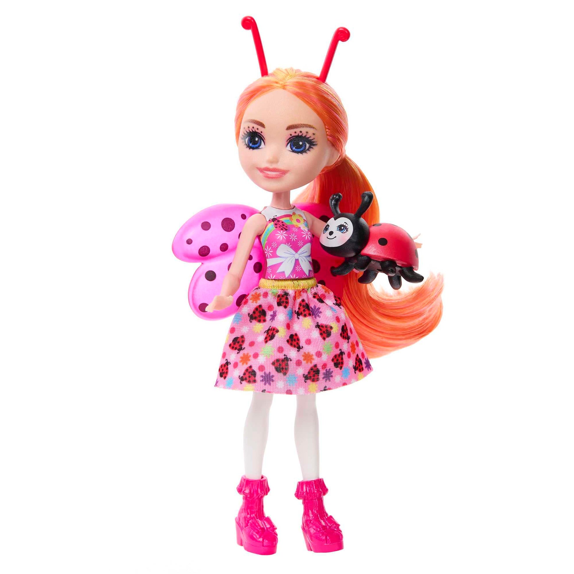 Enchantimals Ladybug and Bestie Doll with Ladybug Pet, Toy +4 Years (Mattel HNT57)