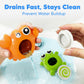 iPlay, iLearn Baby Fishing Bath Toy, Toddler Bathtub Magnetic Fishing Game W/Pole Net Fish Water Squirt Animal, Kid Shower Bathtime for Pool Play