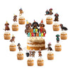 25 Dachshund Cake Toppers - Dachshund Dog Cake Decorations for Parties & Birthdays