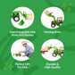 Big Country Toys Tractor & Implements, 1:20 Scale, Toy Tractor with Hay Bale and Bucket Attachment, Working Doors, Green, Ages 3 and Up…