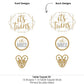 Big Dot of Happiness It's Twins - Gold Twins Baby Shower Centerpiece Sticks - Table Toppers - Set of 15
