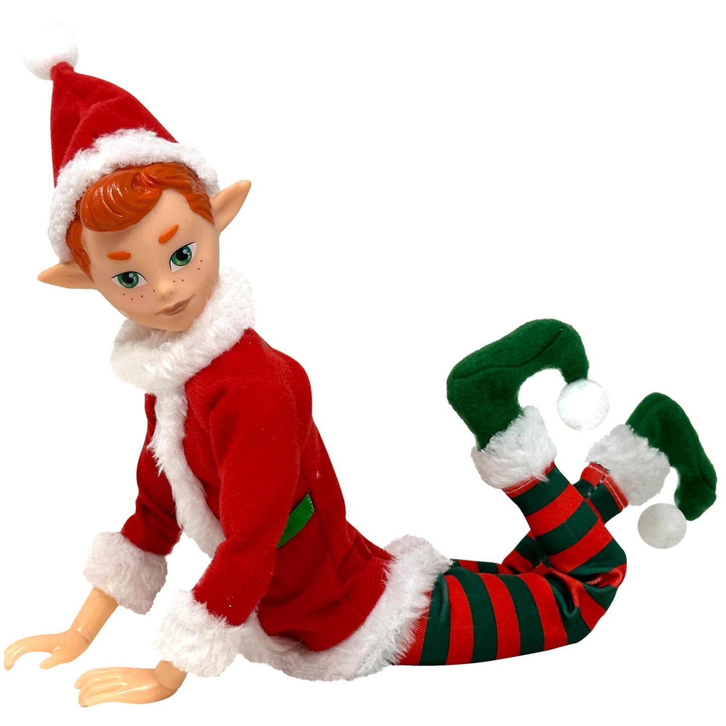 The Original Elf Christmas Elf Dolls, 12" Elf Doll, Toy for Kids or Décor, Mini Toy Elf Dolls for Christmas Elf Decorations, Poseable Little Elf Shelf