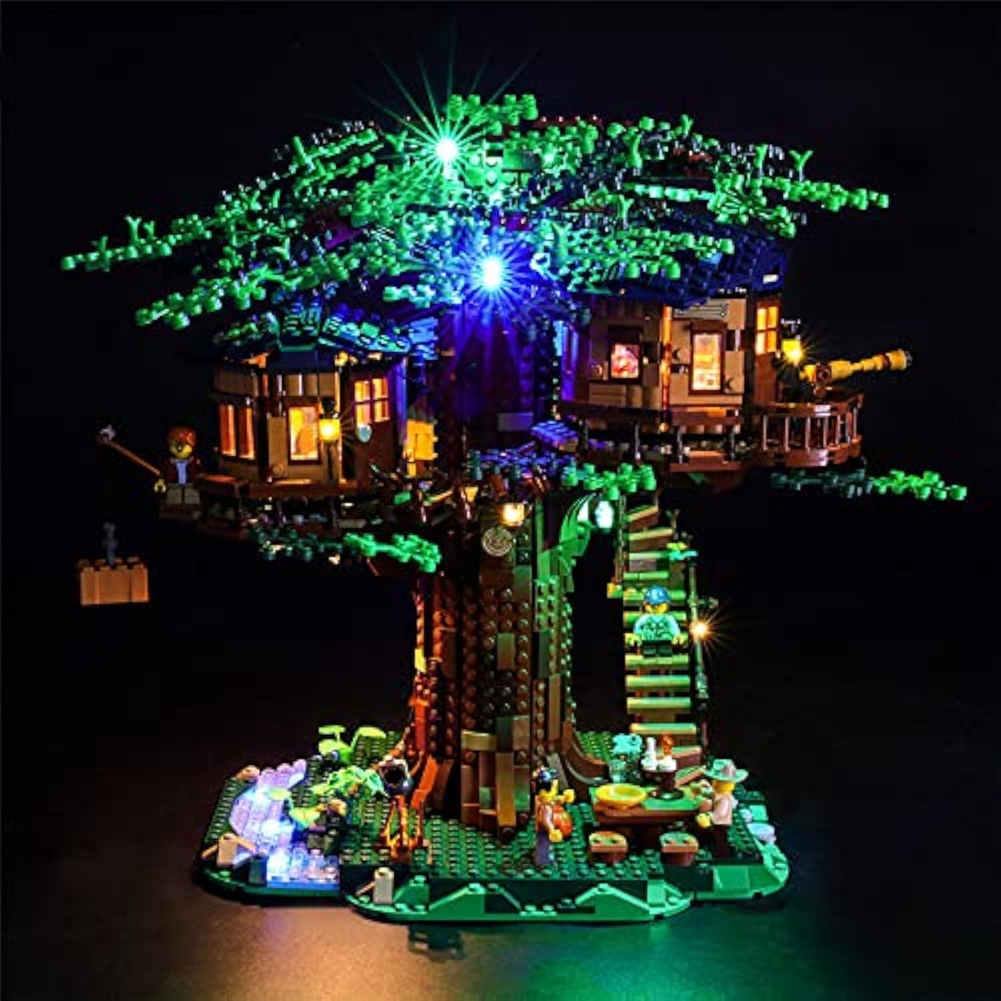 GEAMENT Upgraded Version LED Light Kit for Ideas Treehouse - Compatible with Lego 21318 Building Blocks Model (Model Set Not Included)