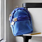Blue Mini Doll Backpack School Bag Model Dollhouse School Accessory for 1/6 Scale Décor,Simulation Mini School Bag Model, for Doll House Furniture