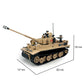 General Jim's WWII German Tiger Tank 131 Historical Military Brick Building Blocks Set, 1,018 Pieces, 1:24 Scale, Rotating Turret, Adjustable Cannon
