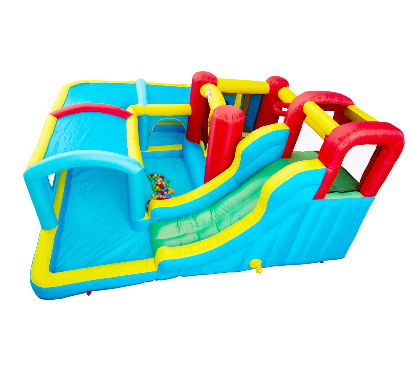 WELLFUNTIME Inflatable Bounce House with Slide, Jumping Castle with Blower